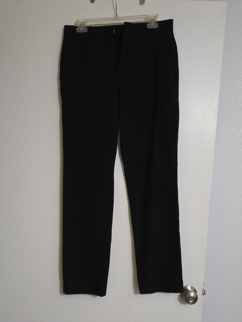jf j.ferrar Black Men's Dress Pants - Straight Leg Classic